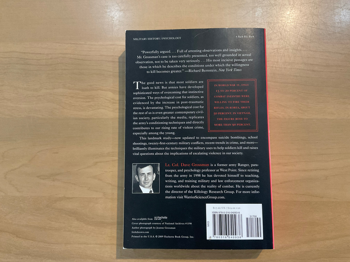 On Killing by Lt. Col. Dave Grossman