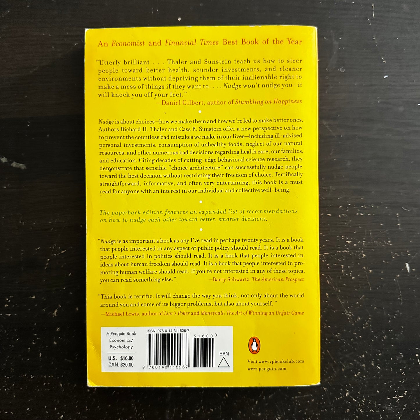 Nudge by Richard H. Thaler and Cass R. Sunstein