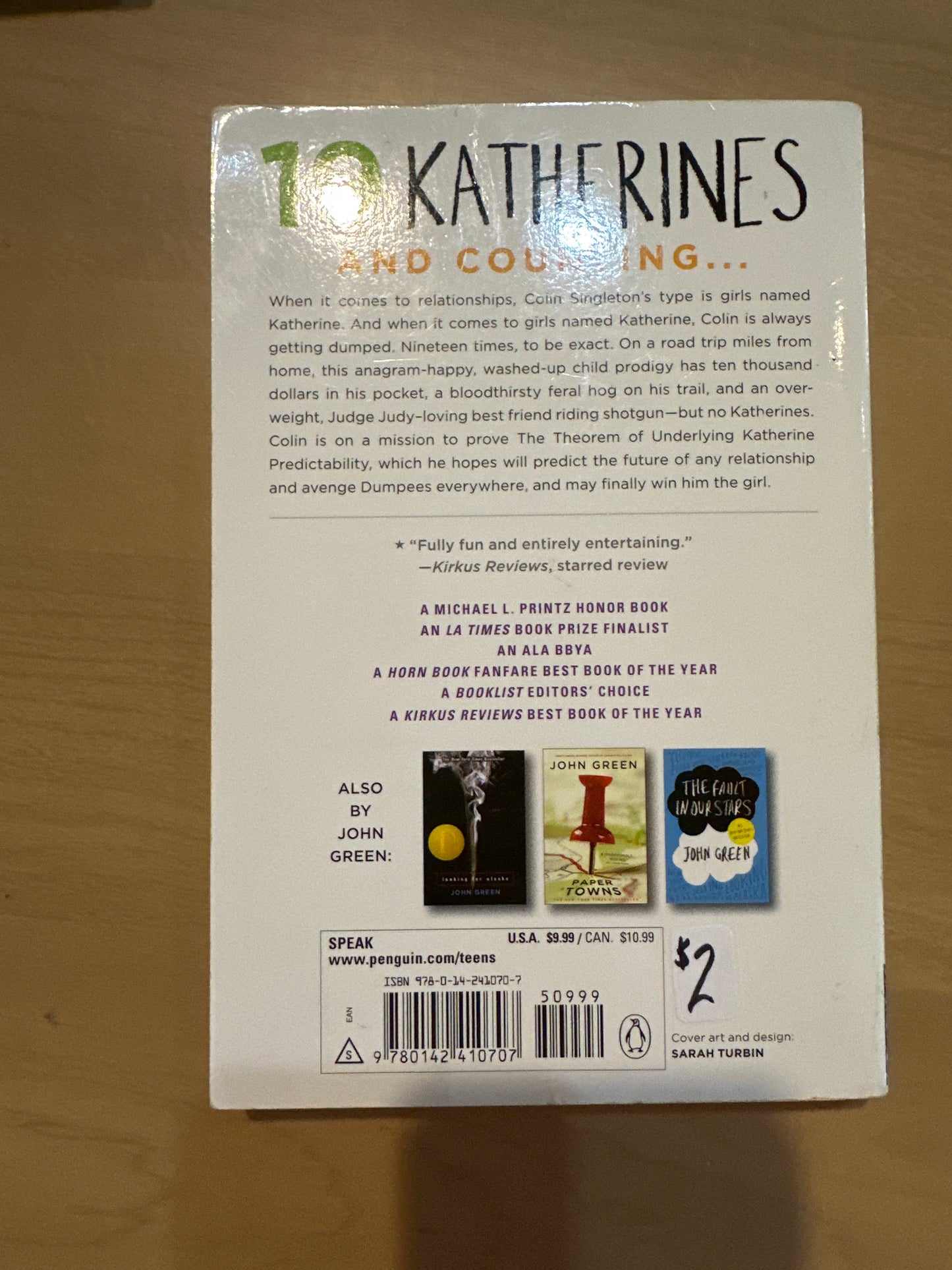 An Abundance of Katherines by John Green