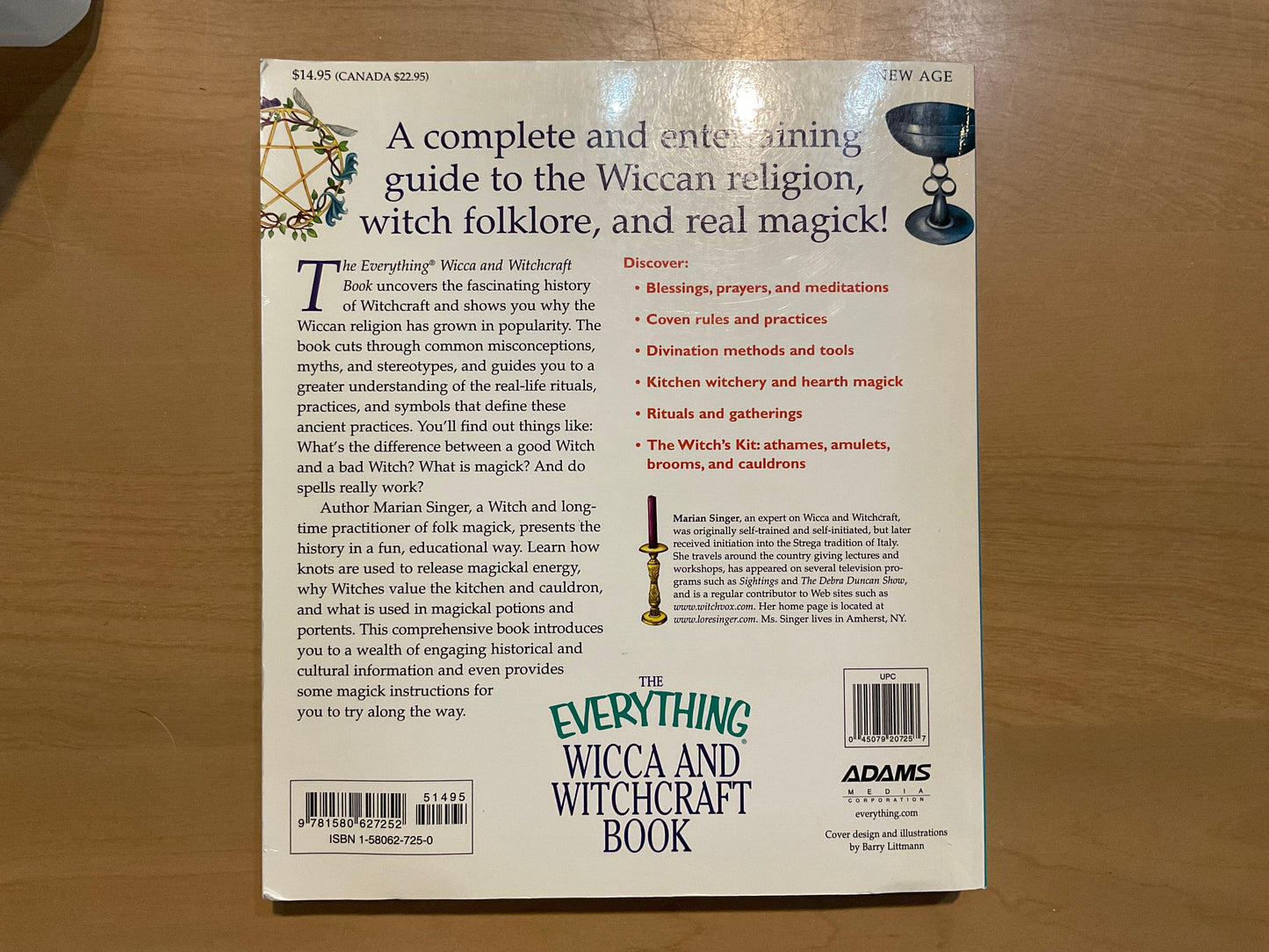 The Everything Wicca & Witchcraft Book by Marian Singer