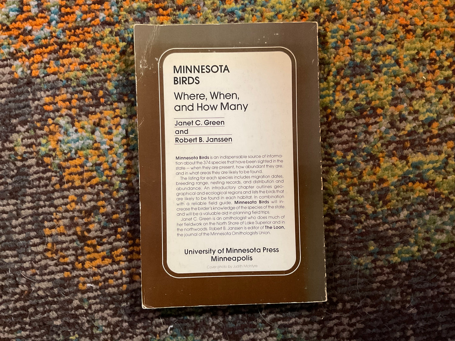 Minnesota Birds b Janet C. Green and Robert B. Janssen