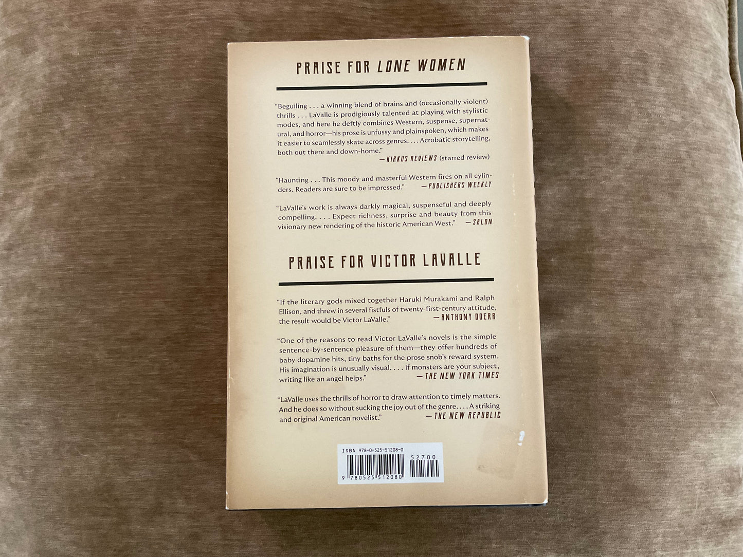 Lone Women by Victor Lavalle