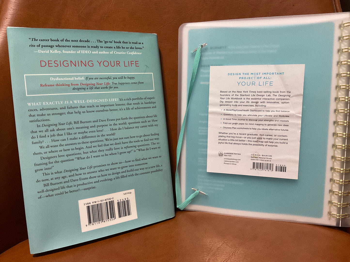 Designing Your Life by Burnett and Dave Evans (book and workbook set)