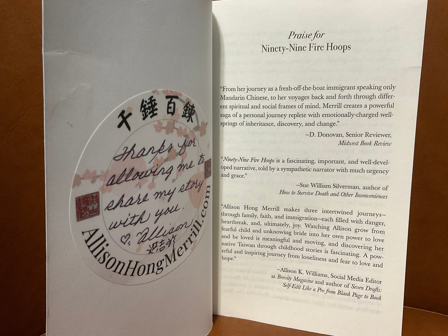 Ninety-Nine Fire Hoops by Allison Hong Merrill (SIGNED)