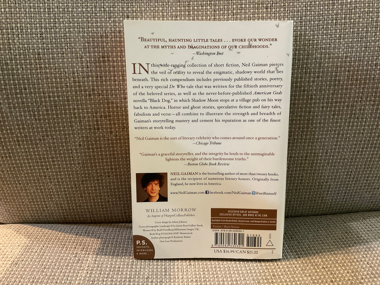 Trigger Warning: Short Fictions and Disturbances by Neil Gaiman