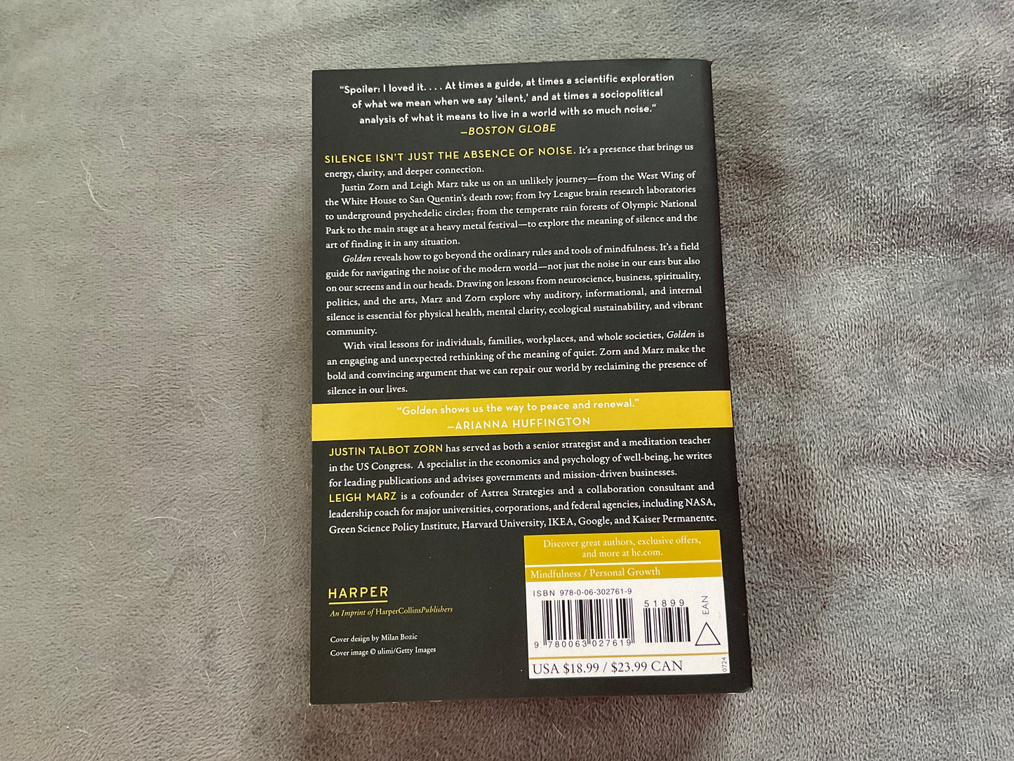 Golden: The Power of Silence in a World of Noise by Justin Zorn & Leigh Marz