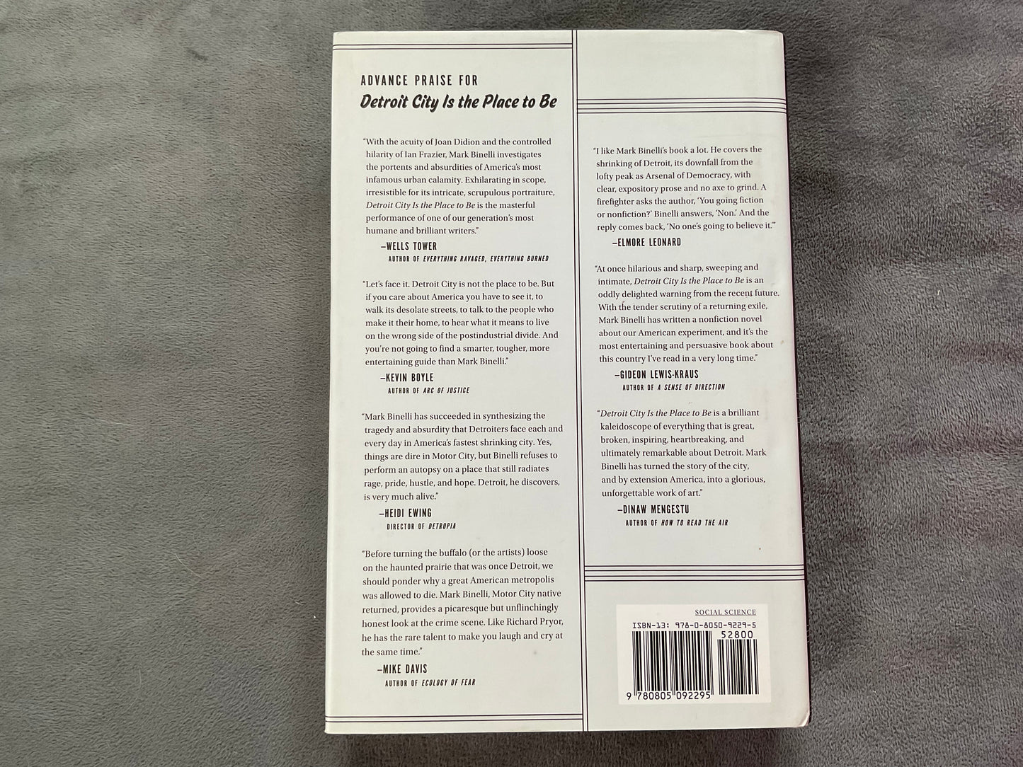 Detroit City is the Way to Be: The Afterlife of the American Metropolis by Mark Binelli