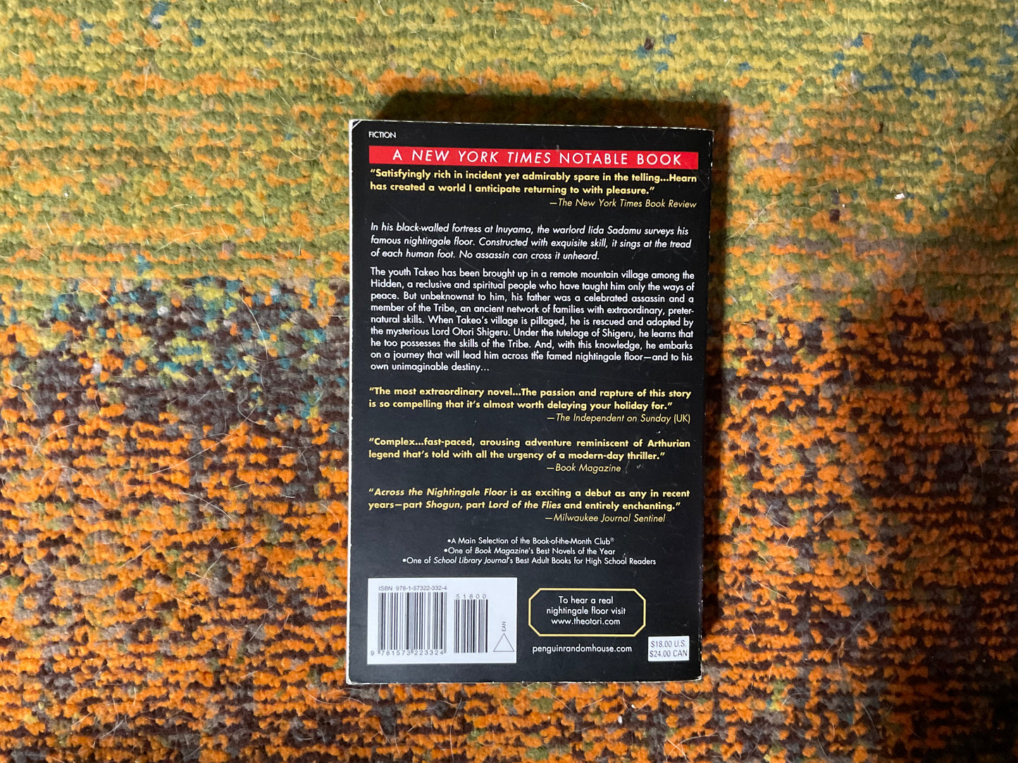 Across the Nightingale Floor by Lian Hearn