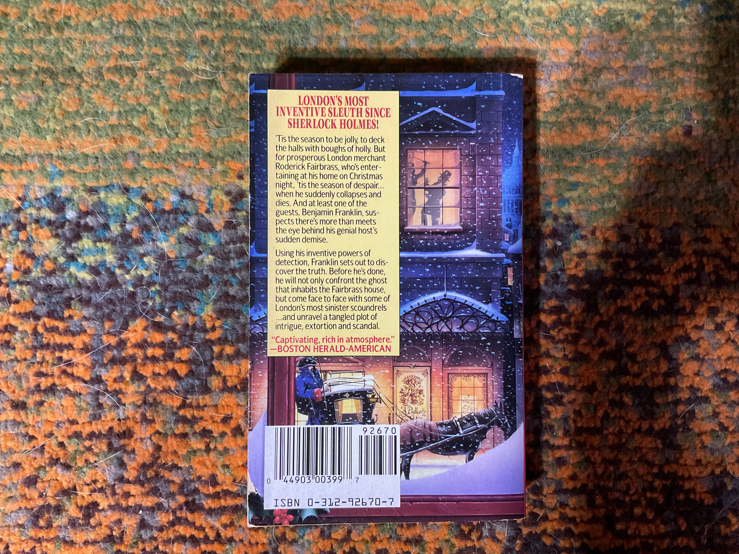 Benjamin Franklin and a Case of Christmas Murder by Robert Lee Hall