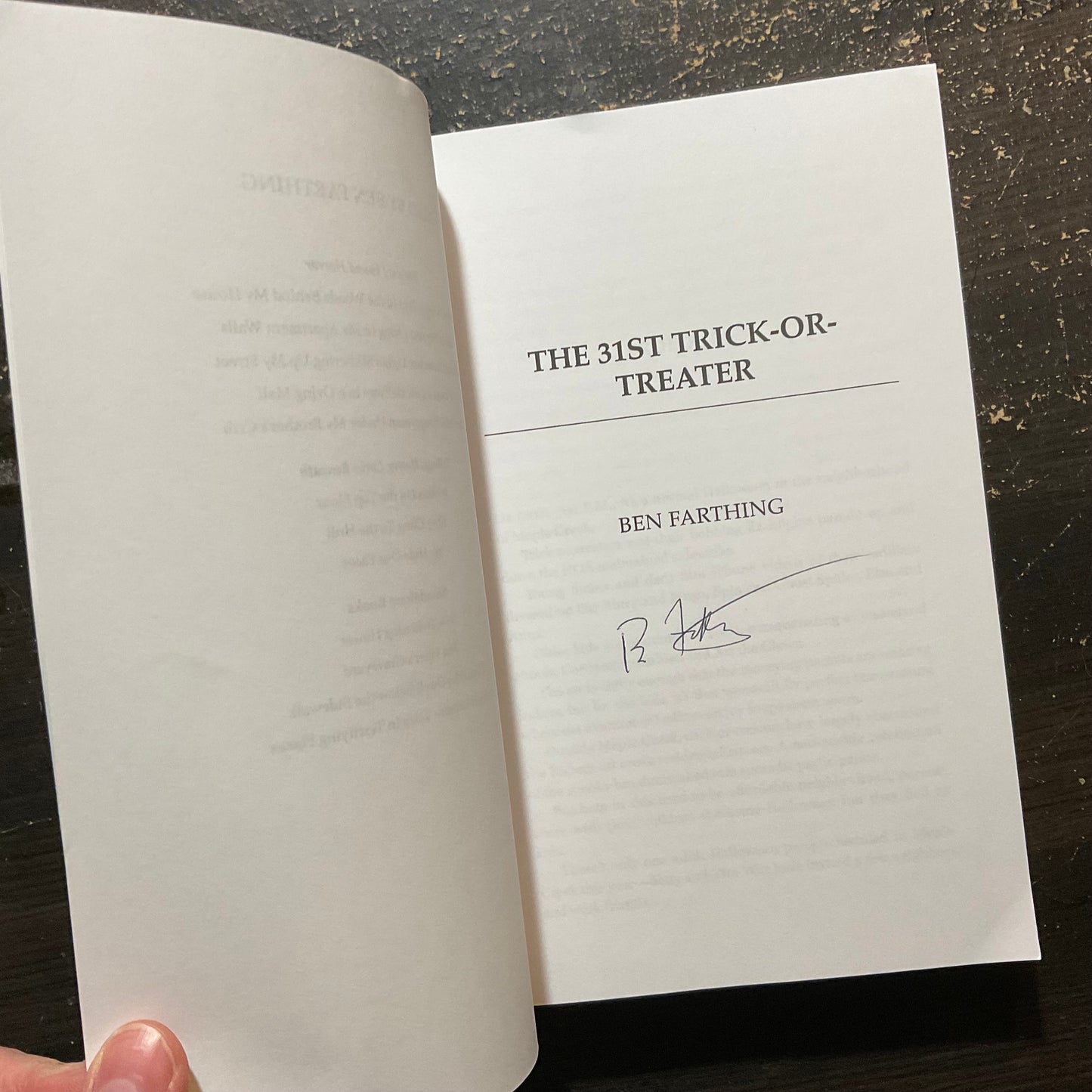 The 31st Trick-or-Treater by Ben Farthing (SIGNED)