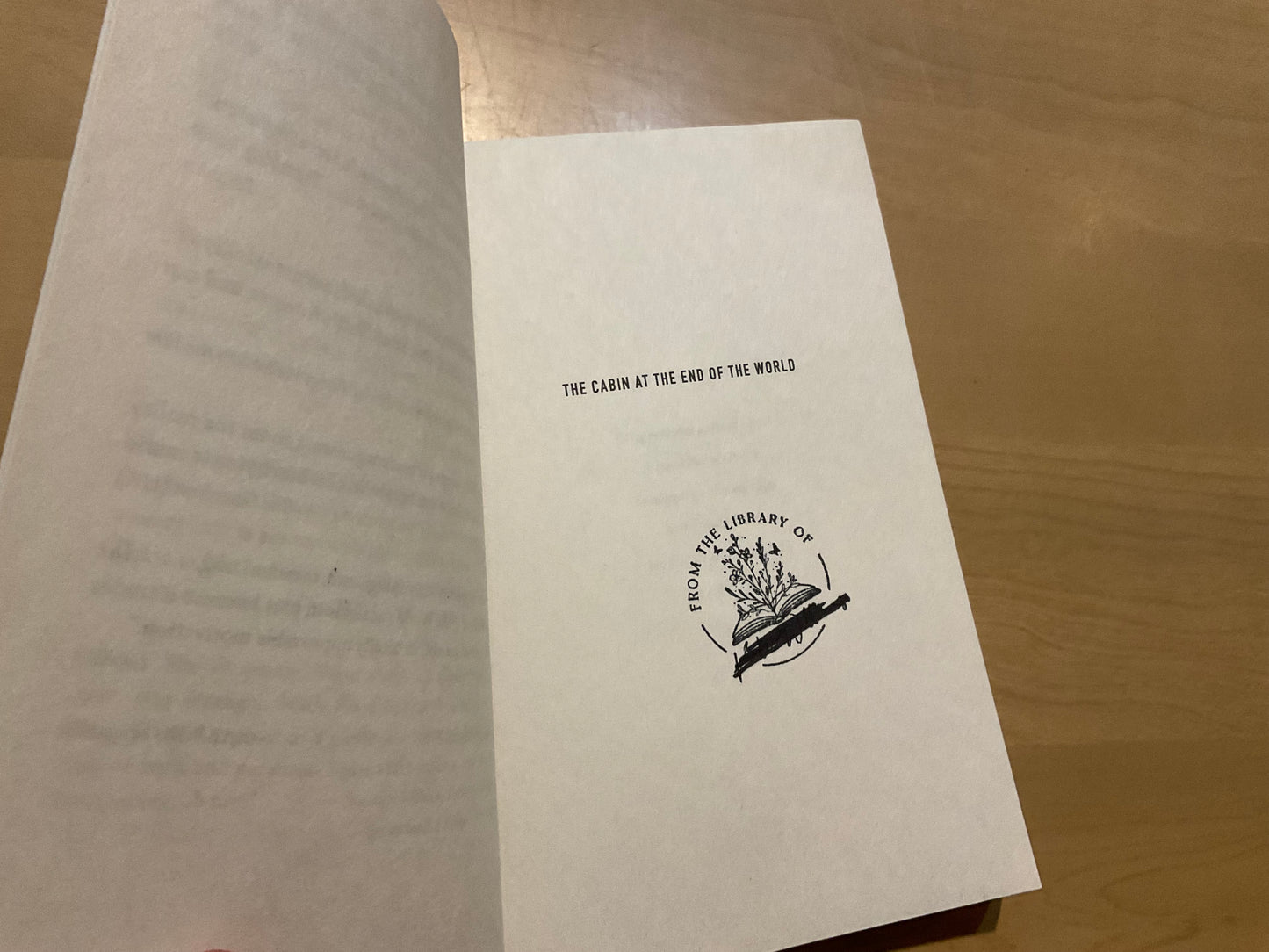 The Cabin at the End of the World by Paul Tremblay