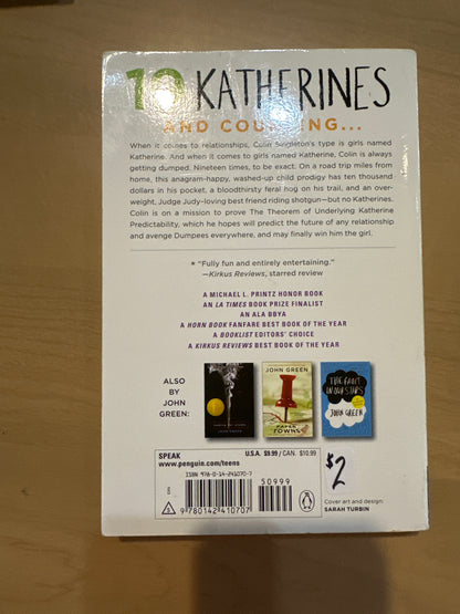An Abundance of Katherines by John Green