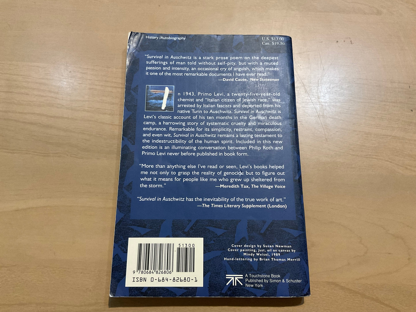 Survival in Auschwitz by Primo Levi