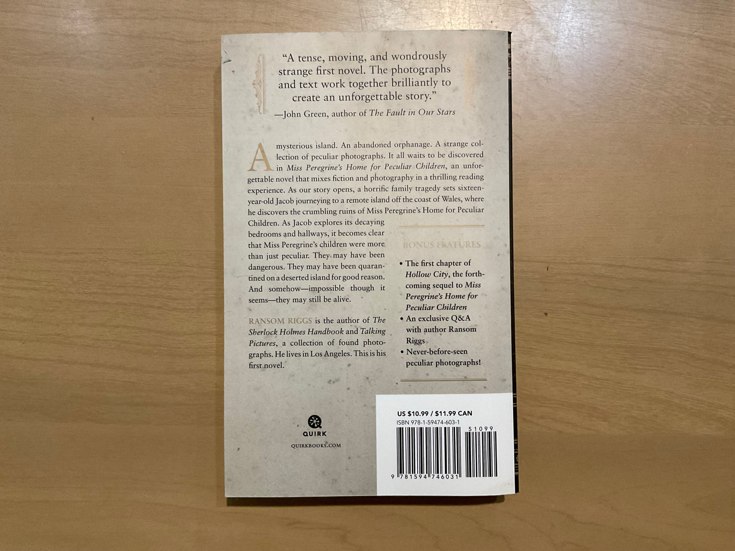Miss Peregrine’s Home for Peculiar Children by Ransom Riggs