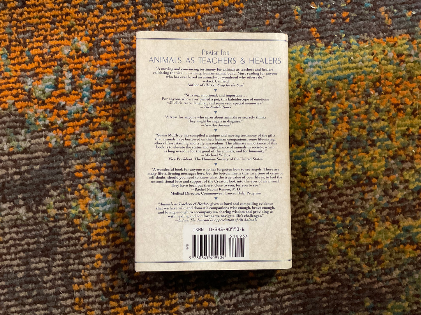 Animals as Teachers & Healers by Susan Chernak McElroy