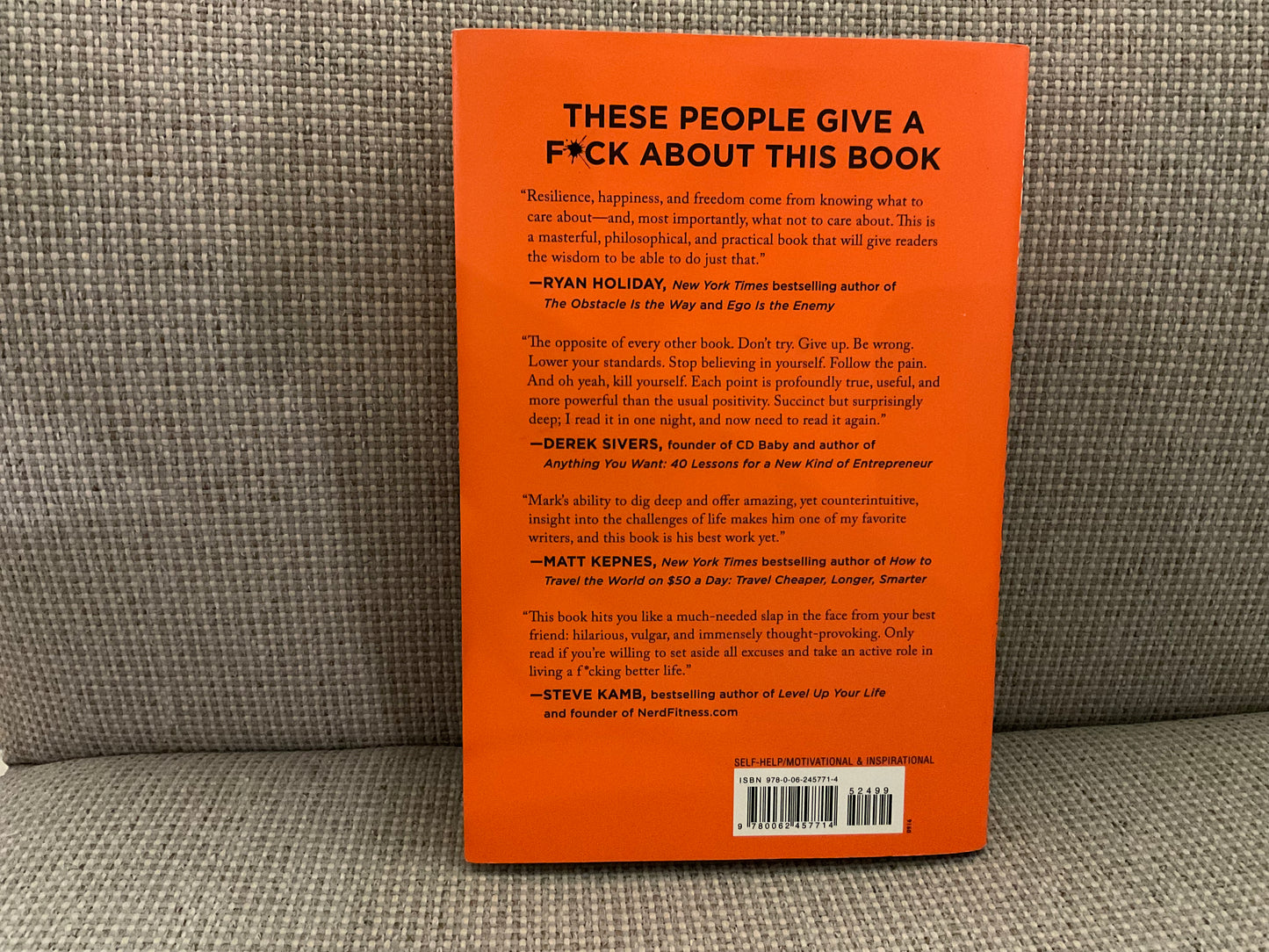 The Subtle Art of Not Giving a F*ck by Mark Manson