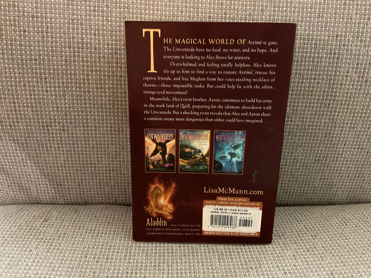 The Unwanted Island of Fire by Lisa McMann