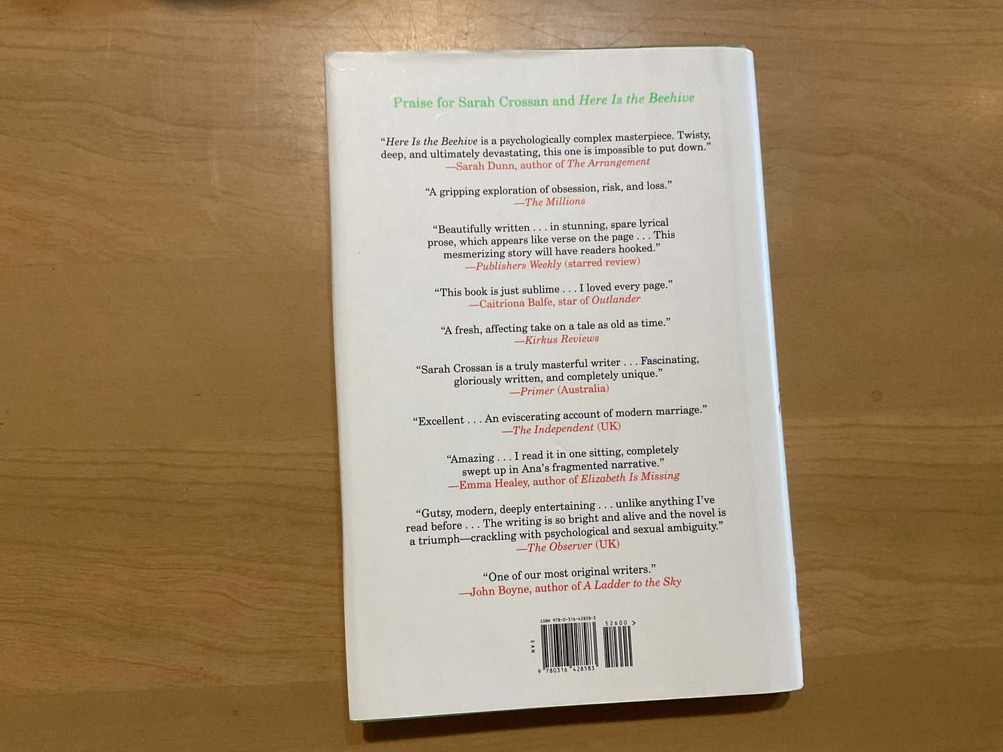 Here is the Beehive by Sarah Crossan