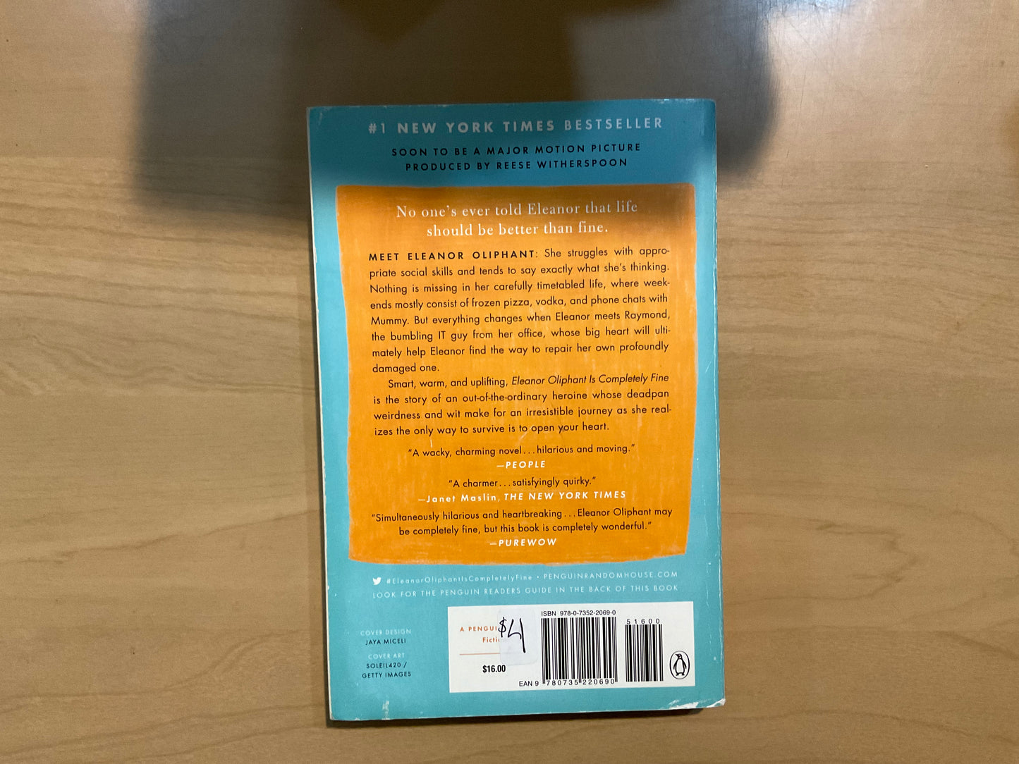 Eleanor Oliphant is Completely Fine by Gail Honeyman