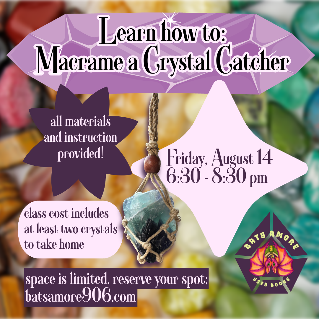 Learn how to macrame a crystal catcher